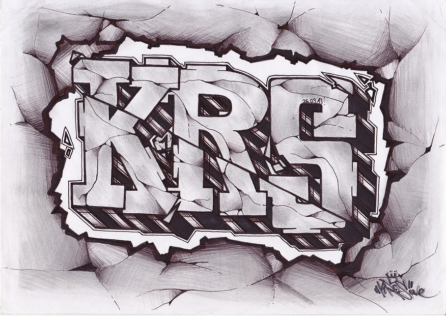 Graffiti Sketch - Photo by Kros87 - KRS, KrosOne, Kros87 (2013)
