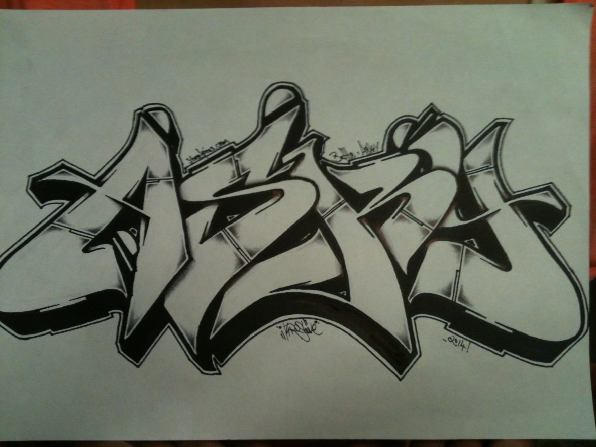 Graffiti Sketch - Photo by Kros87 - Kros87, KrosOne, FunkyKros (2014)