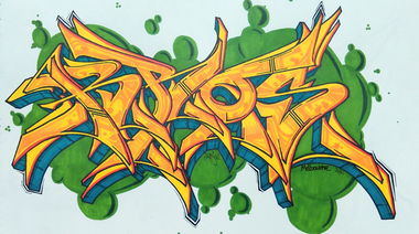 Graffiti Sketch in Adelaide - Photo by Kros87 - Kros, Kros87, KrosOne (2014)