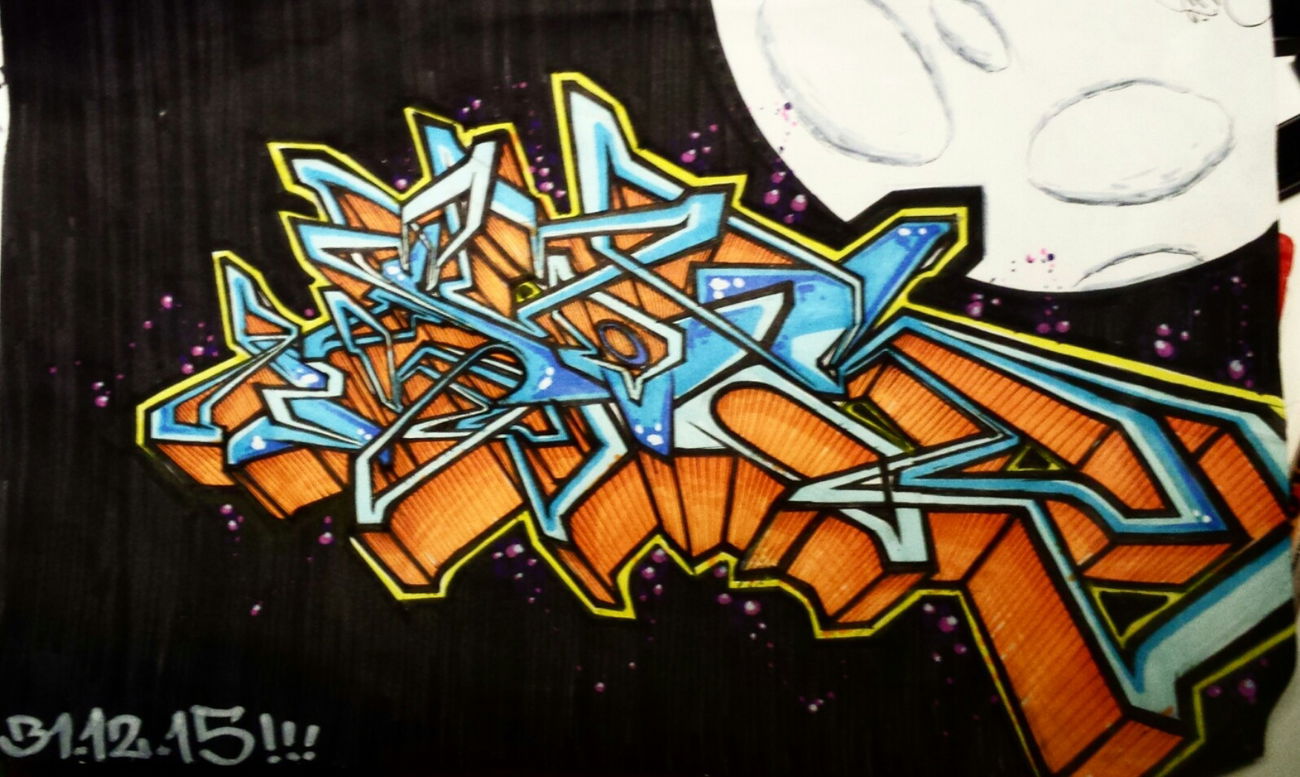 Graffiti Wall - Photo by Ktos83 - nerds