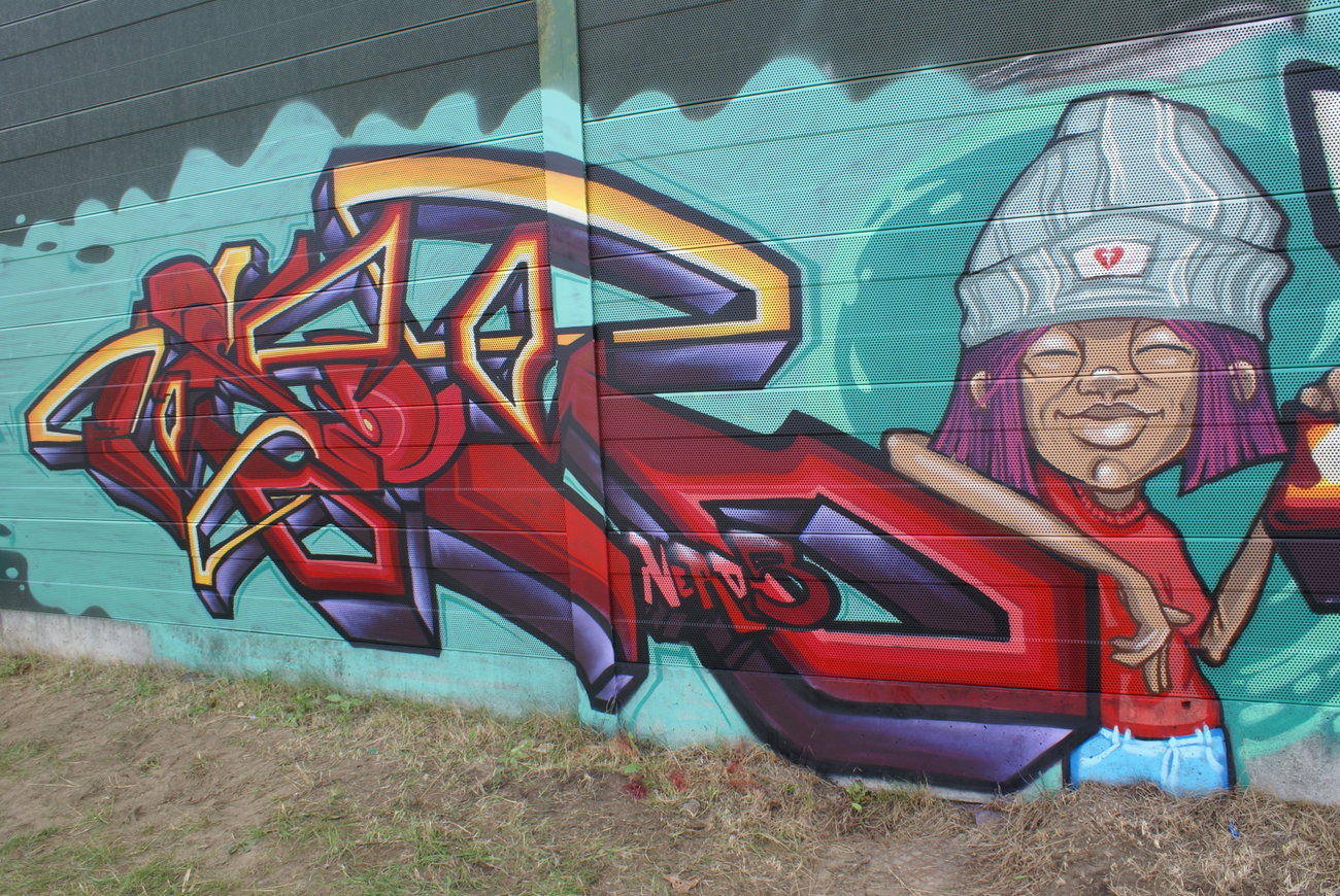 Graffiti Wall - Photo by Ktos83 - Nedrs, Rose (2015)