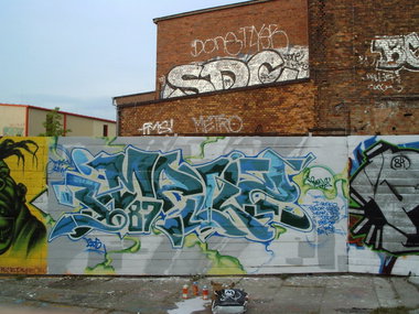Graffiti Wall in Berlin - Photo by Ktown - Impuls, Kes, Rus (2005)