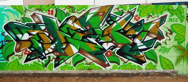 Graffiti Wall - Photo by KwantOne - Minsk, Belarus, June (2015)