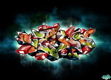 Graffiti Sketch - Photo by KwantOne - Veins, Kwant, Digital (2012)