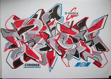 Graffiti Sketch - Photo by KwantOne - Kwant, G, Shock (2013)