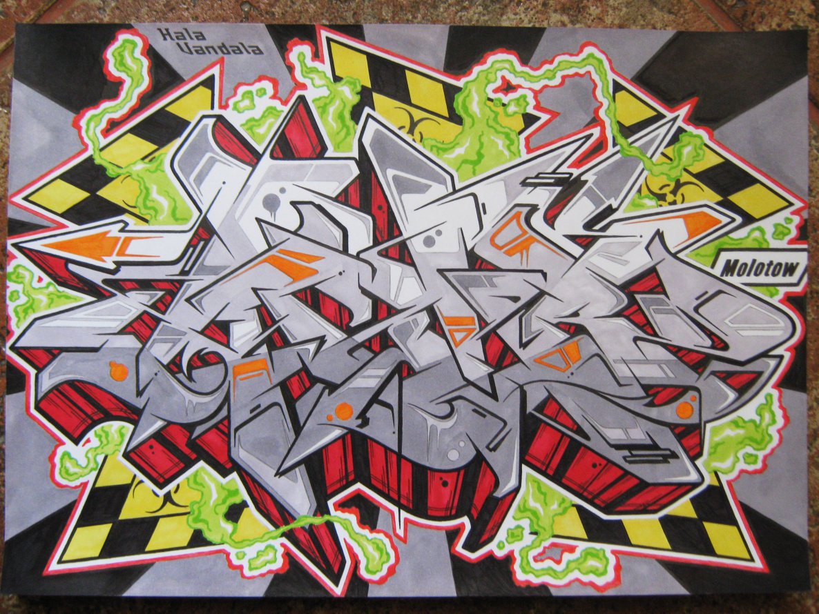 Graffiti Sketch - Photo by KwantOne - Kwant, Sketch, Hazard (2013)