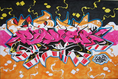Graffiti Sketch - Photo by KwantOne - Kwant, Power, Sketch (2013)