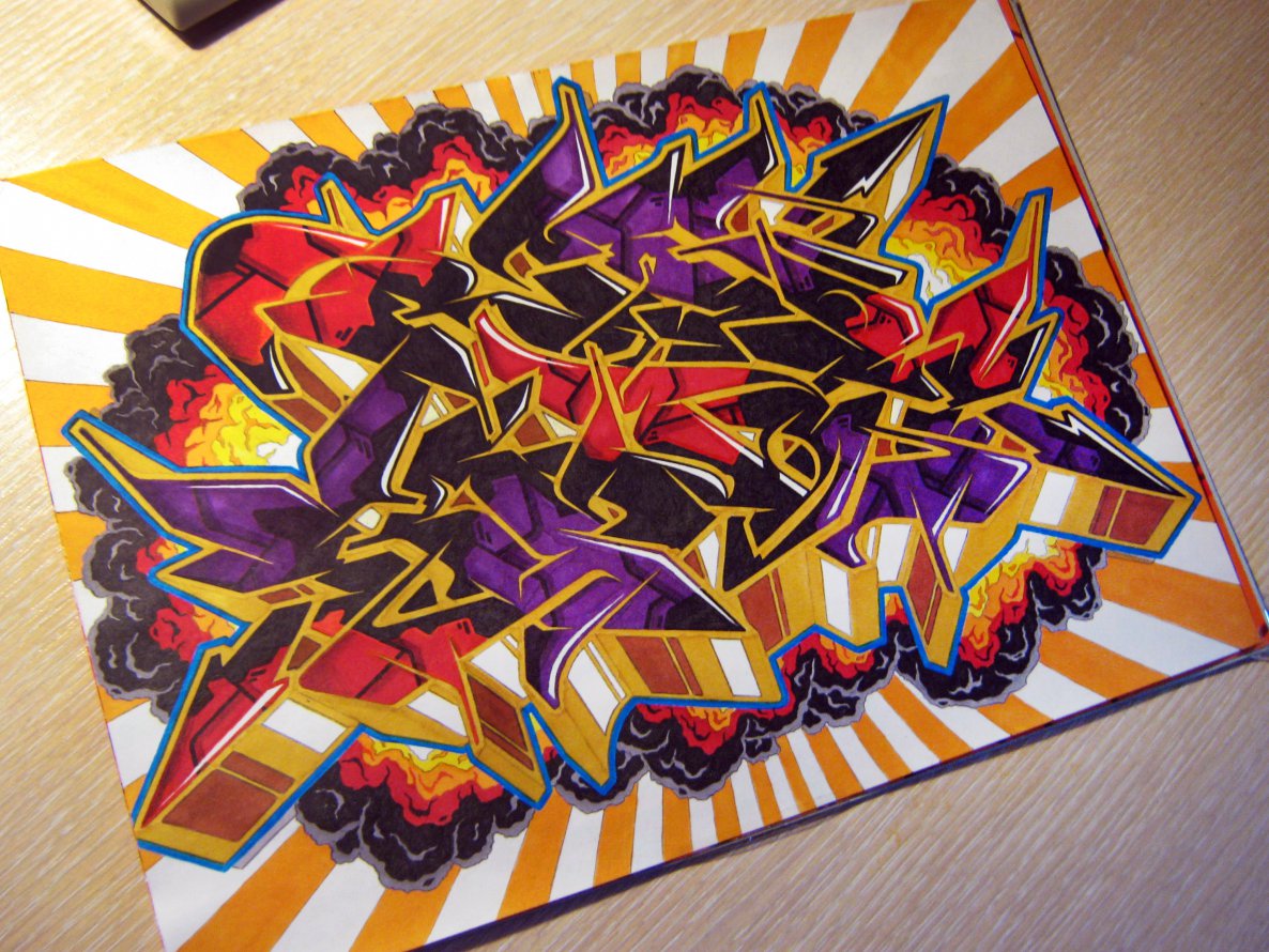 Graffiti Sketch - Photo by KwantOne - Big, Boom, Kwant (2014)