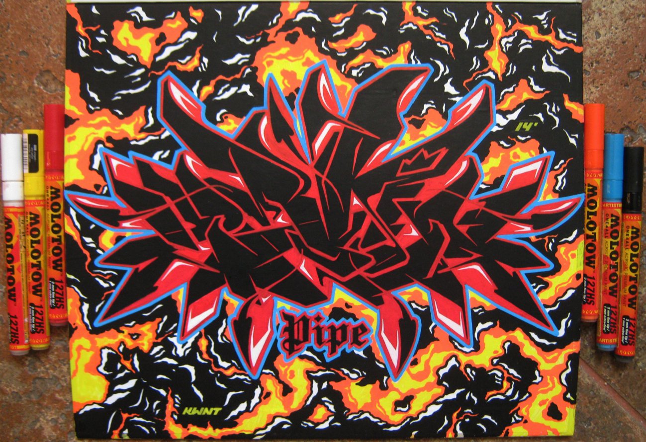 Graffiti Sketch - Photo by KwantOne - Devil, Sketch, Kwant (2014)