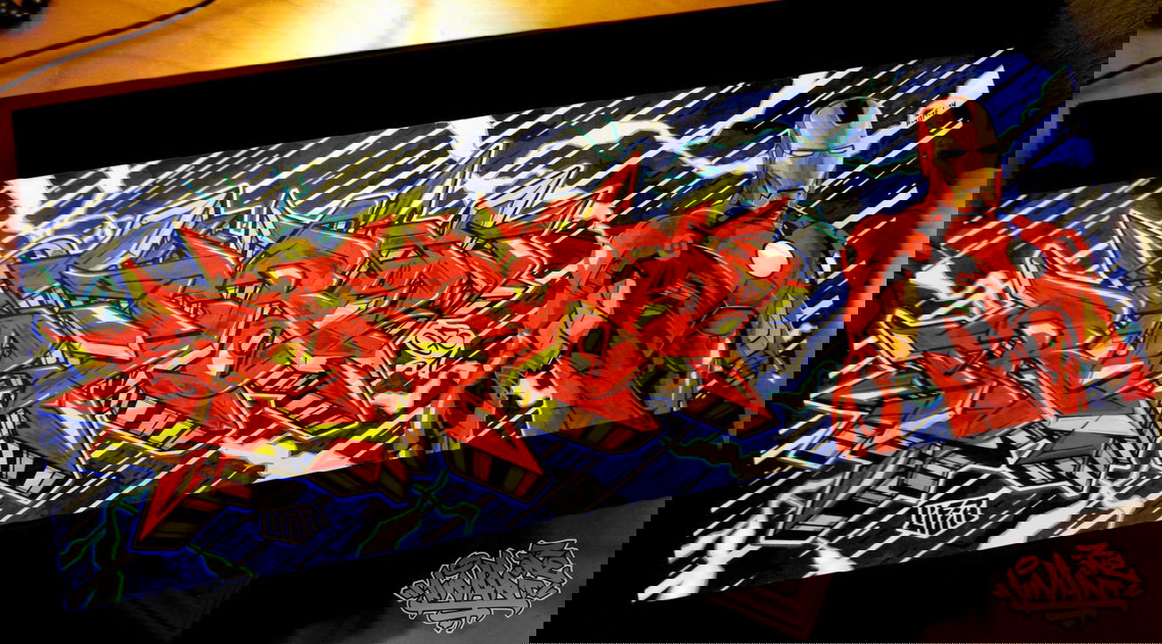 Graffiti Sketch - Photo by KwantOne - Iron, Crew (2014)