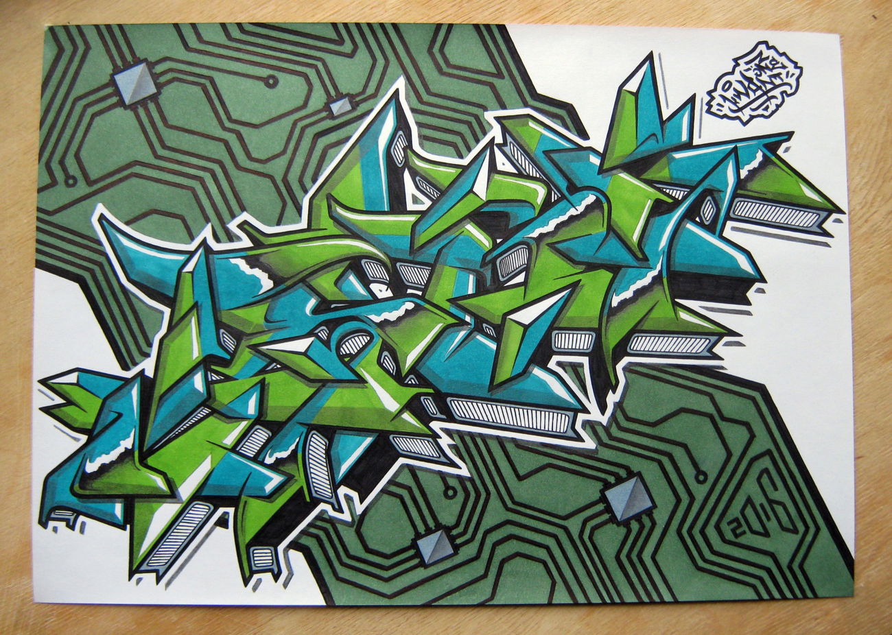 Graffiti Sketch - Photo by KwantOne - Belarus, Minsk, Kwant (2016)