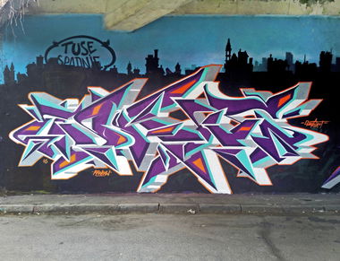 Graffiti Wall in Краков - Photo by KwantOne - Krakow, Poland, Forum (2016)