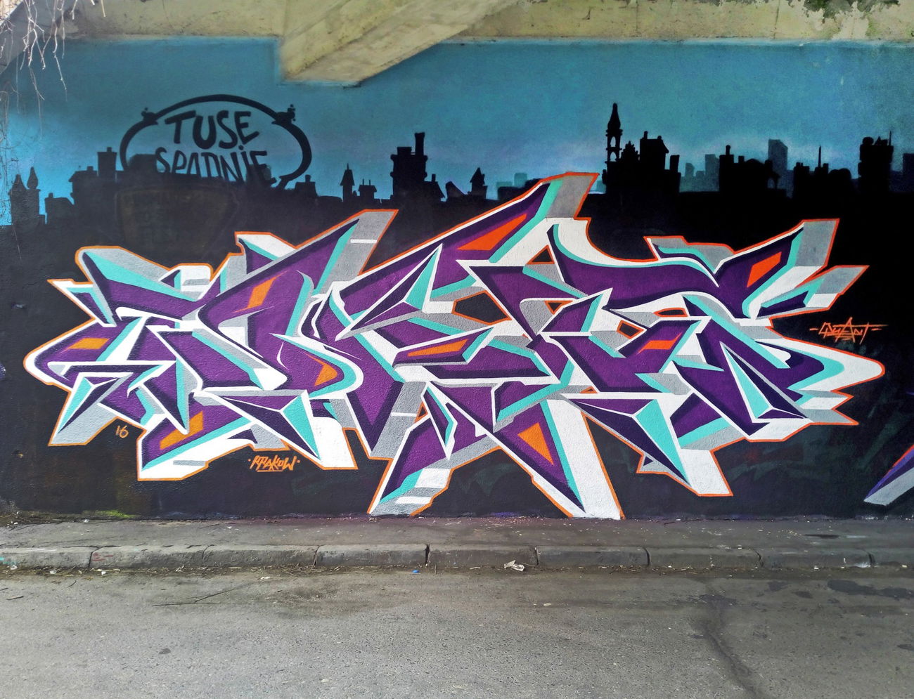 Graffiti Wall in Краков - Photo by KwantOne - Krakow, Poland, Forum (2016)