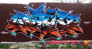 Graffiti Wall - Photo by KwantOne - Kwant, Quant, Minsk (2015)