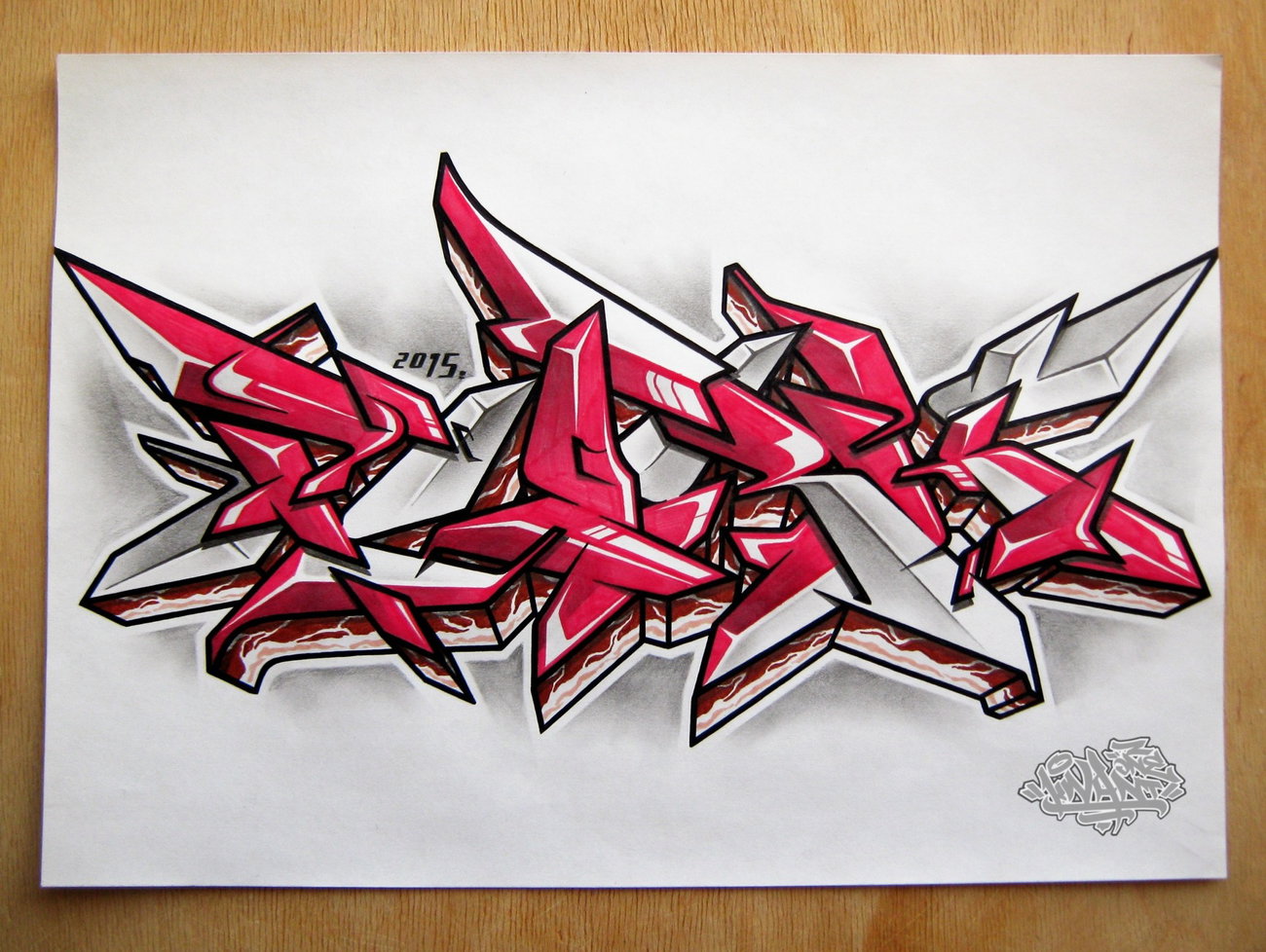 Graffiti Wall - Photo by KwantOne - Pork, Minsk, Belarus (2015)