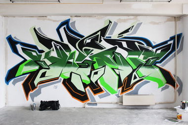 Graffiti Wall - Photo by KwantOne - Kwant, Minsk, Indoor (2015)
