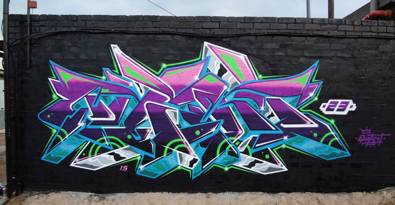Graffiti Wall - Photo by KwantOne - Quant, Kwant, Minsk (2015)