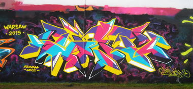Graffiti Wall - Photo by KwantOne - Quant, Kwant, Warsaw (2015)
