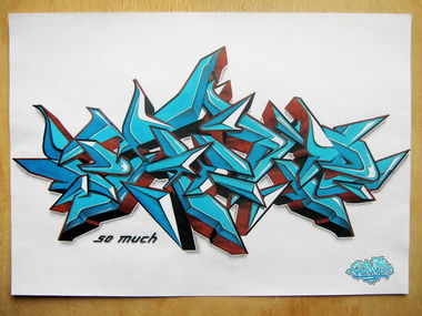 Graffiti Sketch - Photo by KwantOne - Paine, Minsk, Art (2016)