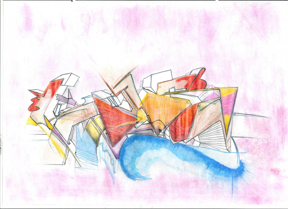 Graffiti Sketch in Goleniów - Photo by KwasDSL - Kwas, DSL (2013)