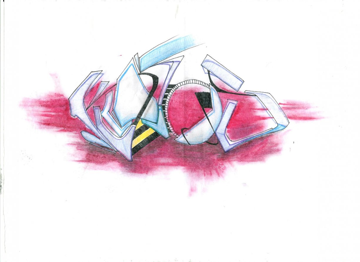 Graffiti Sketch in Goleniów - Photo by KwasDSL - Kwas, DSL, Pastel (2013)