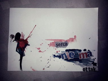 Graffiti Sketch in Szczecin - Photo by KwasDSL - Watercolour, water, colour (2014)