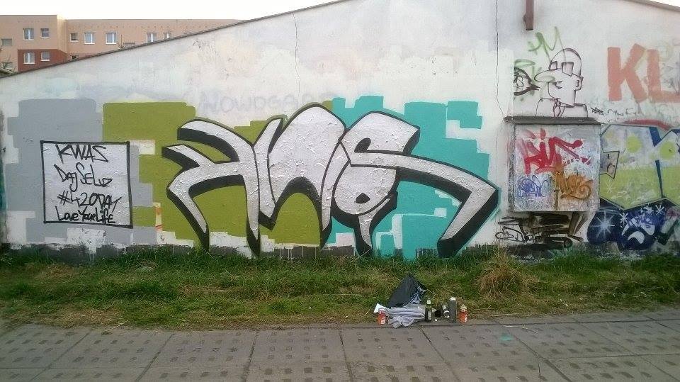 Graffiti Wall in Gmina Goleniów - Photo by KwasDSL - kwas, dsl, dajseluz (2015)