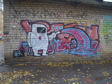 Graffiti Bombing - Photo by LASY