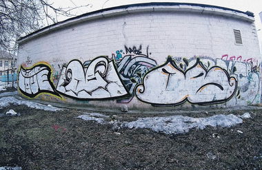 Graffiti Bombing - Photo by LAVEGANG