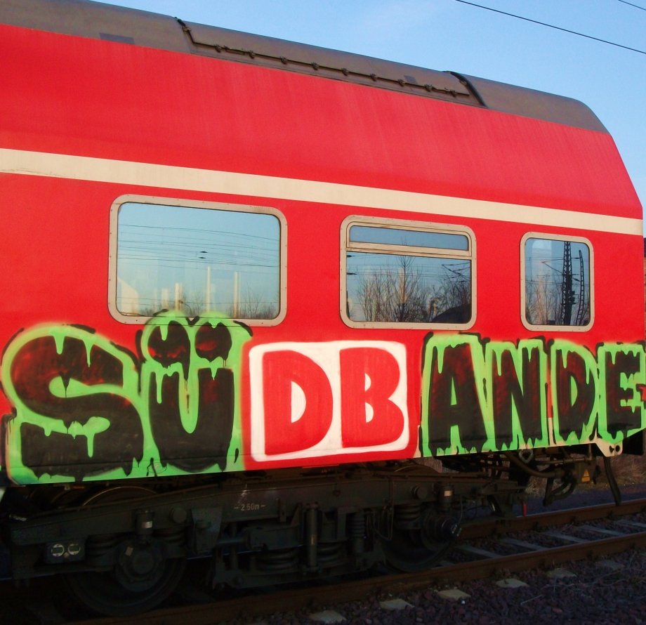 Graffiti Train in Magdeburg - Photo by LEFTY - SÜD, BANDE
