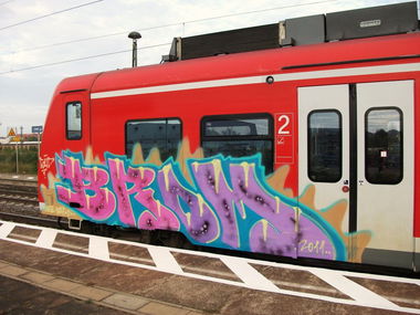 Graffiti Train in Magdeburg - Photo by LEFTY - BROM, SÜD (2011)