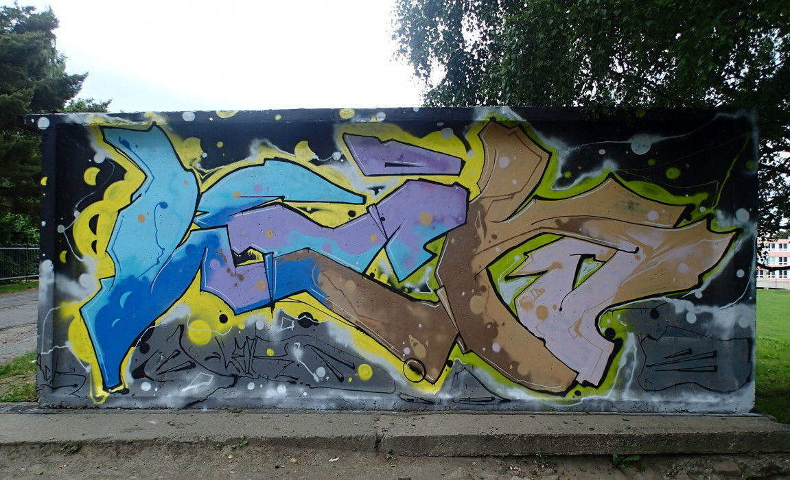 Graffiti Wall in Zdar Nad Sazavo - Photo by LEiK