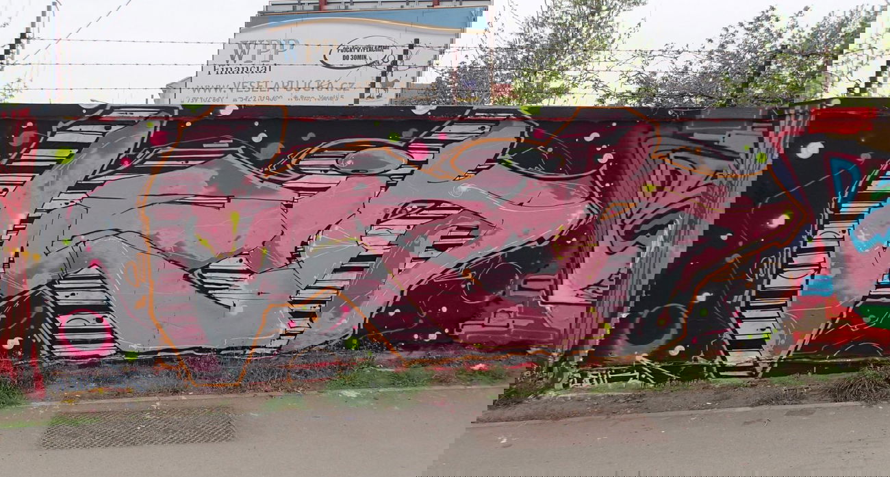 Graffiti Wall in Brno - Photo by LEiK (2013)