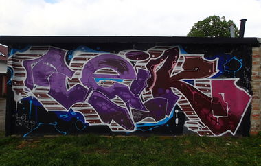 Graffiti Wall in ?ár nad Sázavou - Photo by LEiK - leik