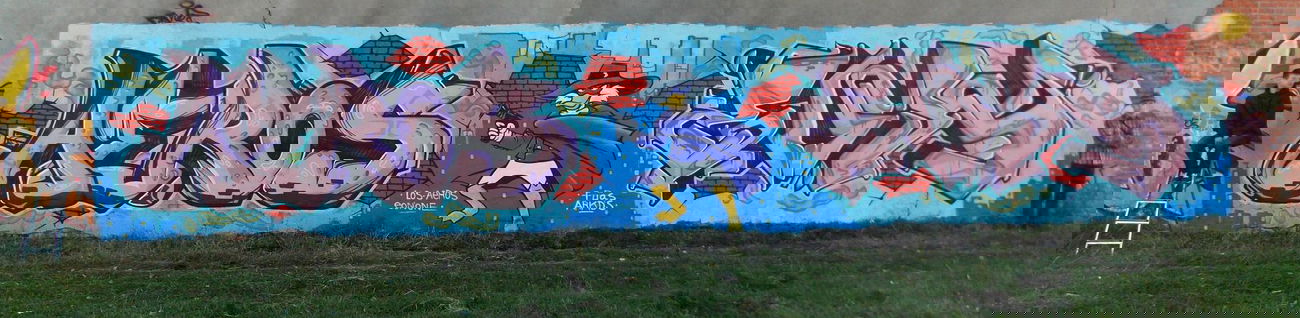 Graffiti Wall in Russia - Photo by LOSAEROS - Los-Aeros, x, EONE (2014)