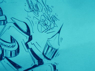 Graffiti Sketch - Photo by LOST - LOST, GRAFFITI, SKETCHES