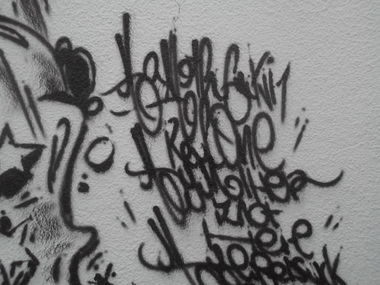 Graffiti Bombing - Photo by LOST - LOST, GRAFFITI, ONE