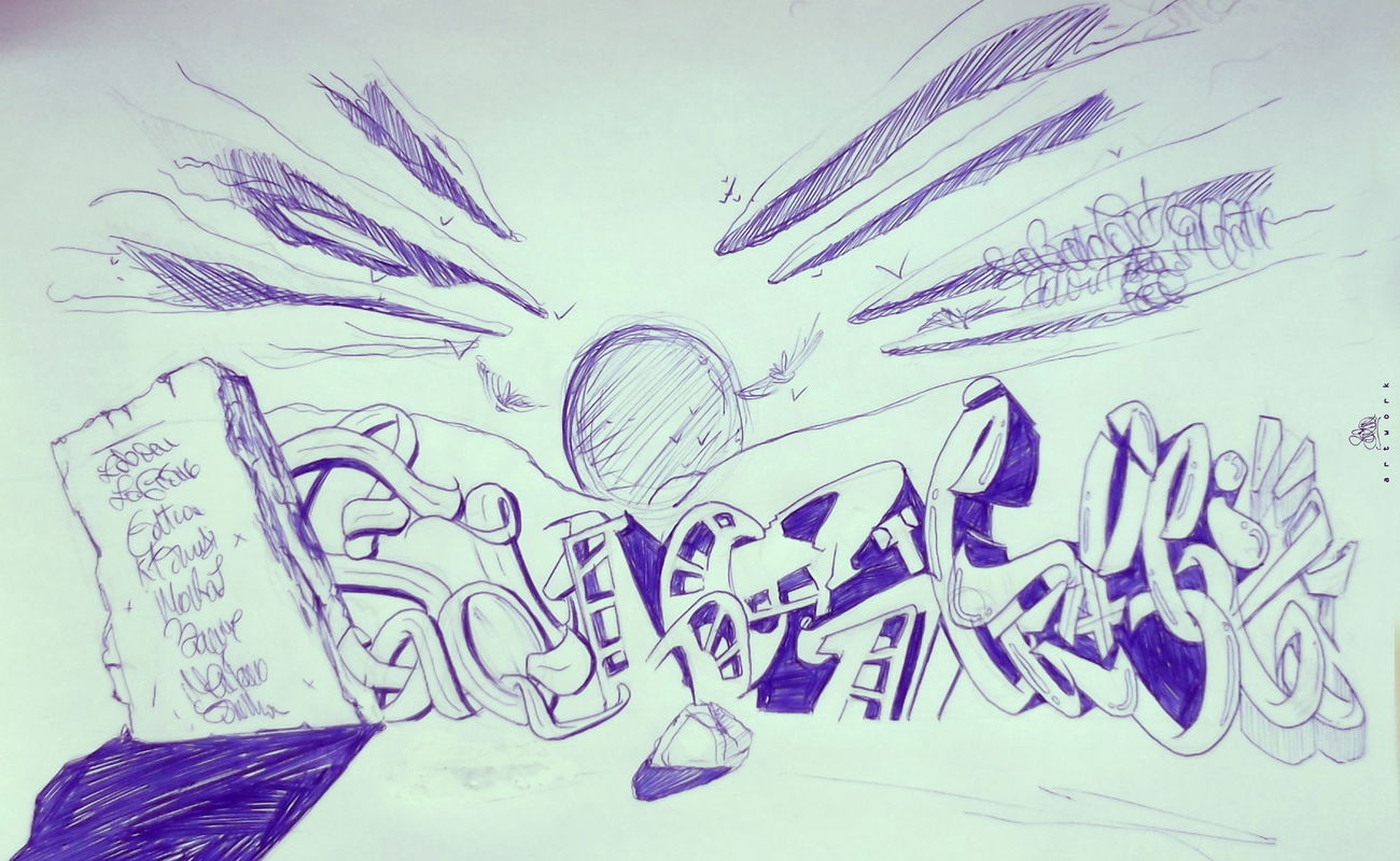 Graffiti Sketch - Photo by LOST - LOST, GRAFFITI, SKETCH (2014)