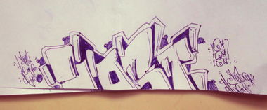 Graffiti Sketch - Photo by LOST - LOST, GRAFFITI, SAIDANI