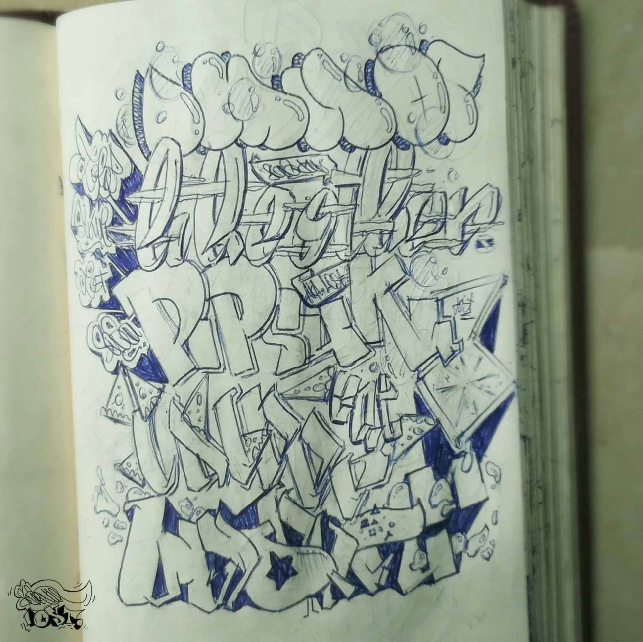Graffiti Sketch - Photo by LOST - LOST, GRAFFITI, SKETCHE