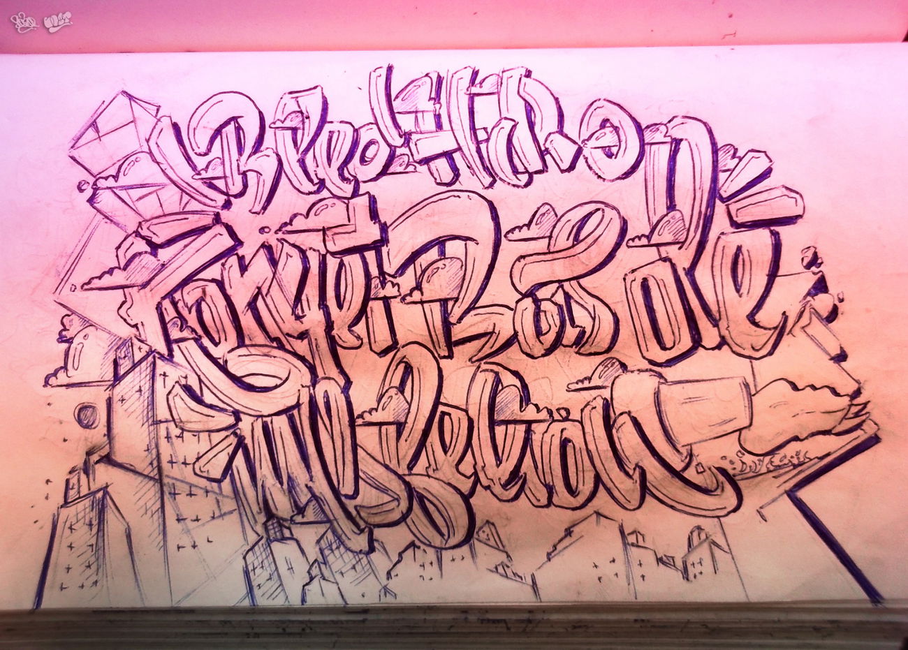 Graffiti Sketch - Photo by LOST - LOST, GRAFFITI, SKETCHE