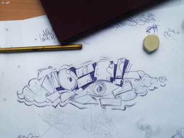Graffiti Sketch - Photo by LOST - LOST, GRAFFITI, SKETCH