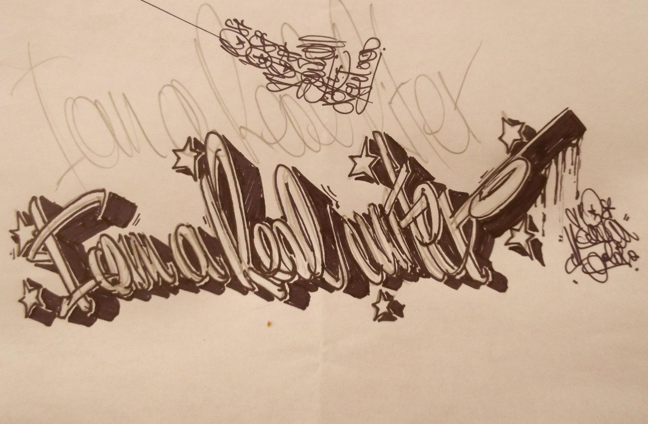 Graffiti Sketch - Photo by LOST - LOST, GRAFFITI, SAIDANI