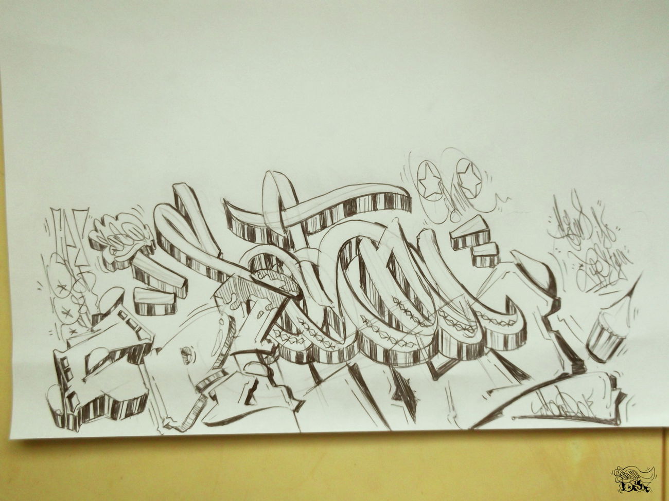 Graffiti Sketch - Photo by LOST - LOST, GRAFFITI, SKETCHES