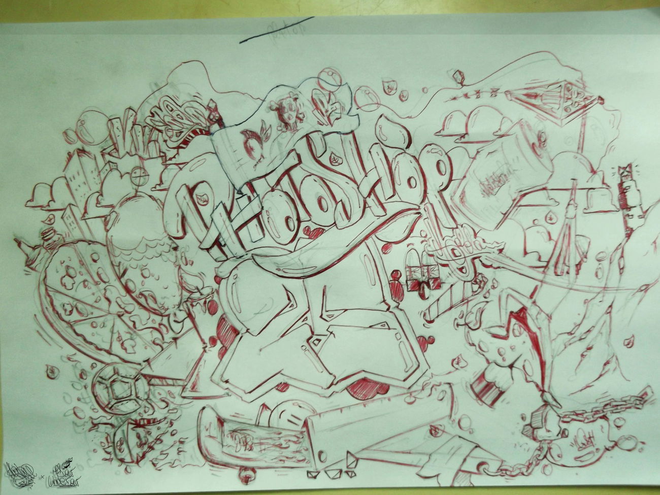 Graffiti Sketch - Photo by LOST - LOST, GRAFFITI, SKETCH