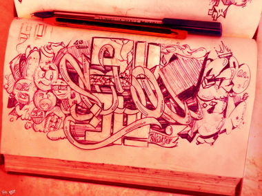 Graffiti Sketch - Photo by LOST - LOST, GRAFFITI, SKETCHE