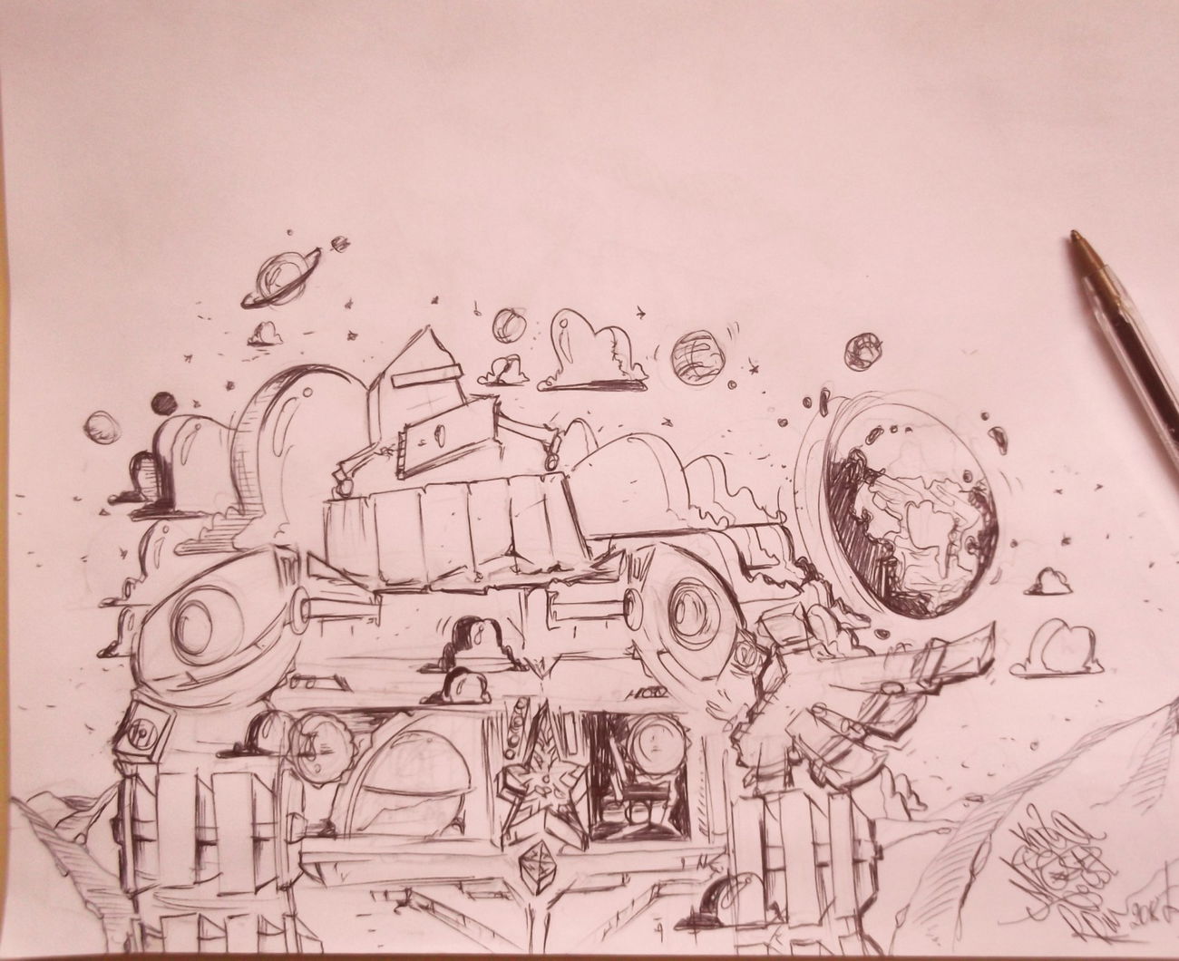 Graffiti Sketch - Photo by LOST - LOST, GRAFFITI, SKETCHES