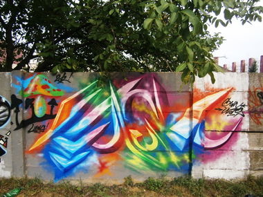 Graffiti Wall in Slovakia - Photo by LUCYFER