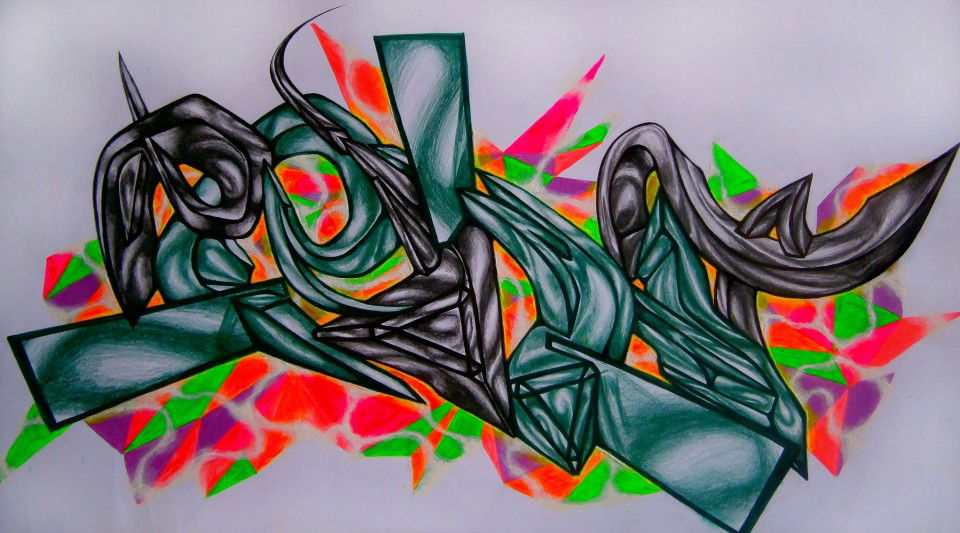 Graffiti Sketch in Slovakia - Photo by LUCYFER - Lucy