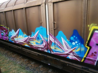 Graffiti Train in Vienna - Photo by LUCYFER - Lucy (2013)